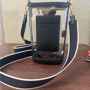 Kate Spade Clear and Black Crossbody Bag